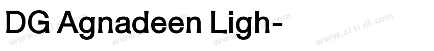 DG Agnadeen Ligh字体转换